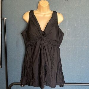 Miracle suit black one piece swimsuit size 20